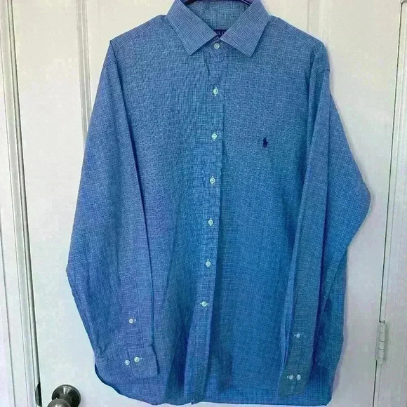 Polo Ralph Lauren Checkered Blue and White - Picture 1 of 9